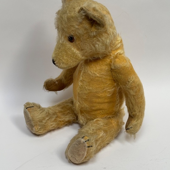 Vintage Blonde Jointed Teddy Bear with Working Growler - Picture 3 of 15